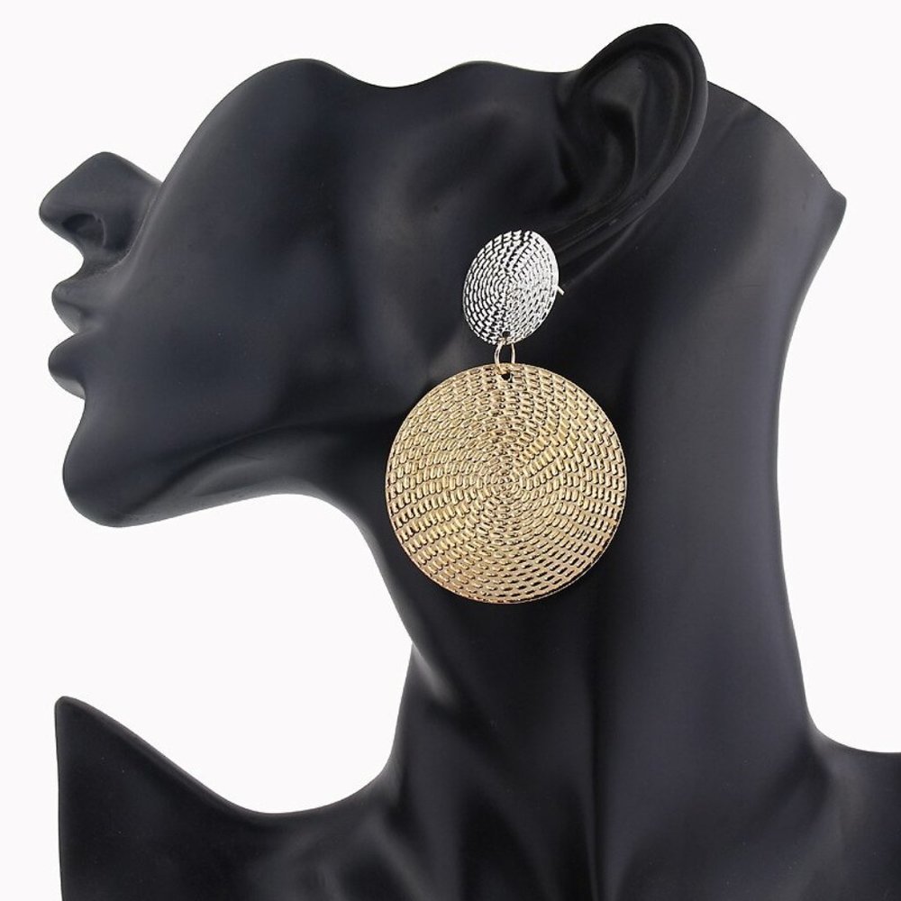 Large Earrings Women Big Bohemian Hoop Drop Cute Trendy Jewelry - Picture 3 of 5